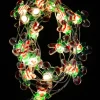 Christmas Warehouse 20 Candy Canes With Warm White Led Bulb Christmas String Battery Lights - 2M> Battery Operated Lights
