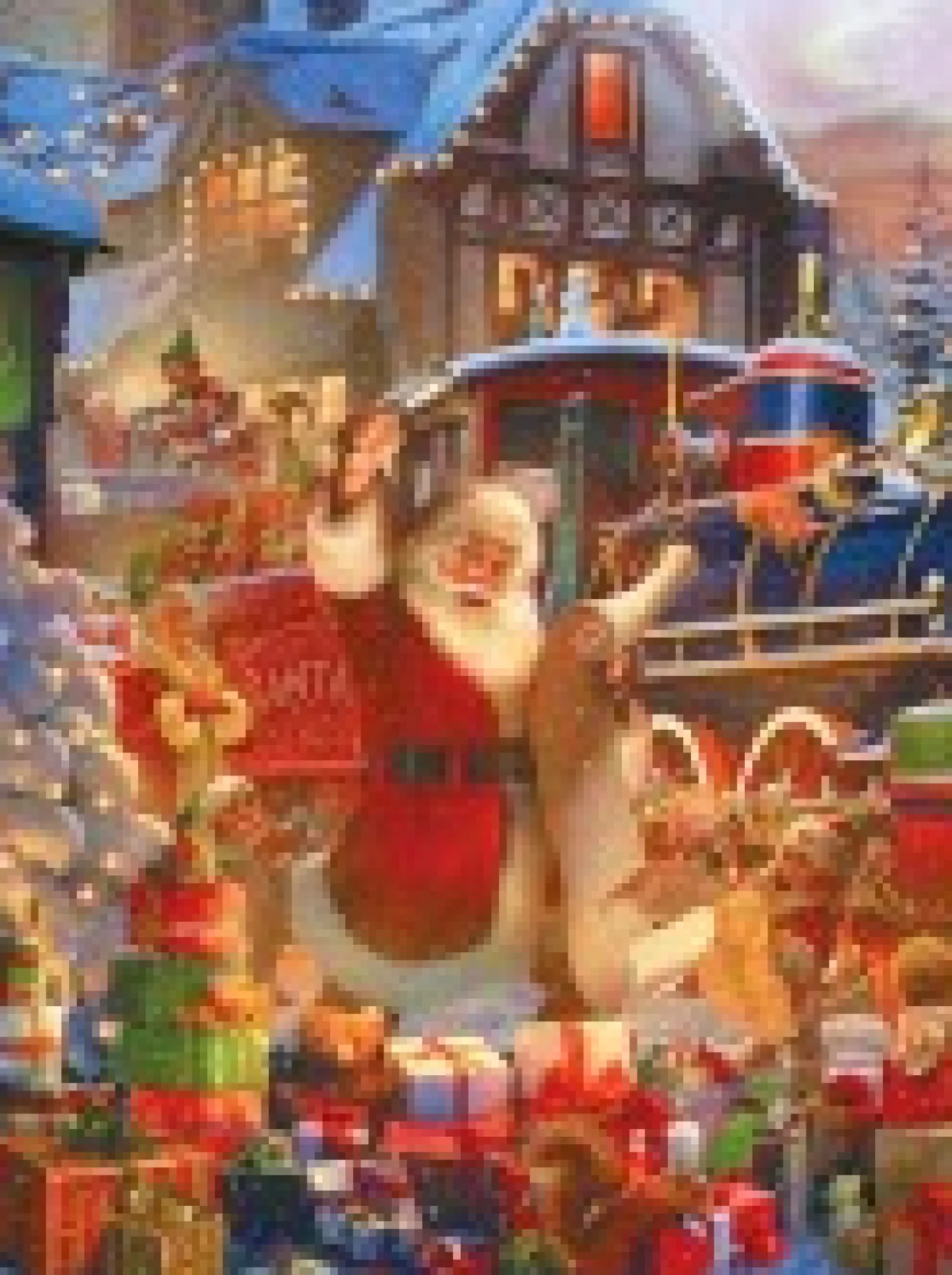 Christmas Warehouse All Aboard The Santa Express Christmas Jigsaw Puzzle - 1000 Pieces> Christmas Games & Puzzles