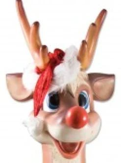 Christmas Warehouse Cute Sitting Resin Reindeer Life Size Christmas Decoration Ornament - 1.1M><noscript><img width=