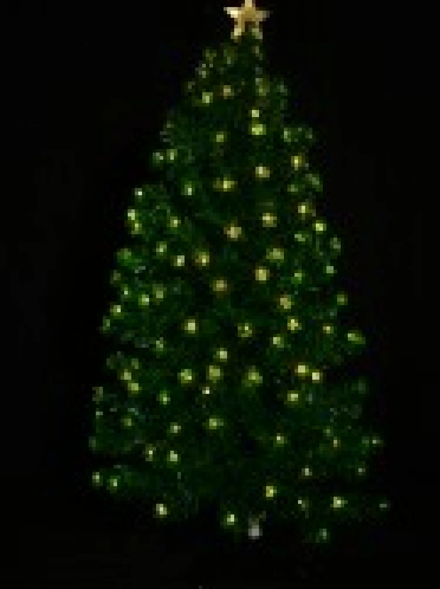 Christmas Warehouse Enchanting Dynamic & Static Colour Led Christmas Tree With 183 Tips - 1.5M> Fibre Optic Christmas Trees