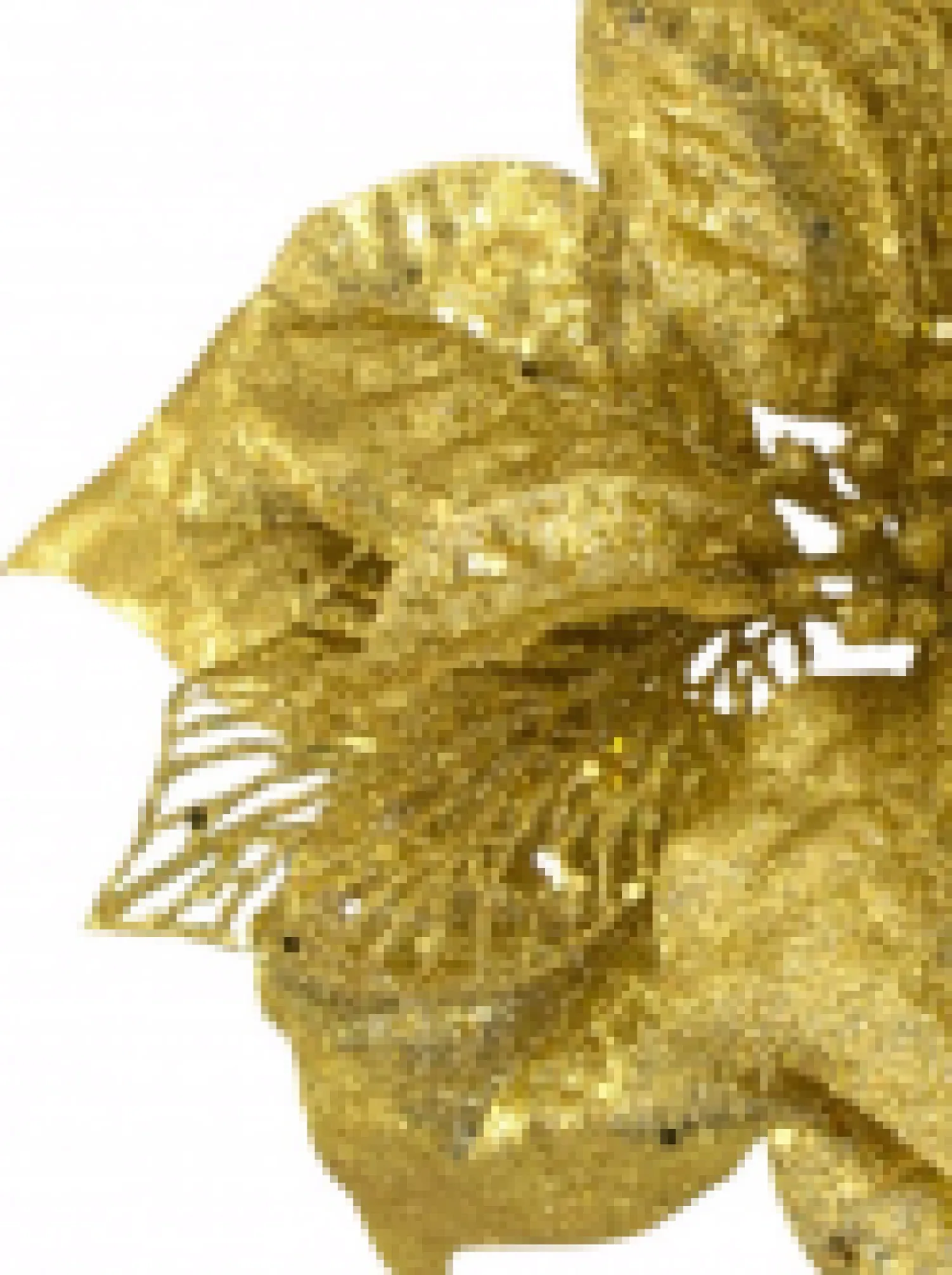 Christmas Warehouse Gold Sequin & Glitter Poinsettia Decorative Christmas Flower Pick - 26Cm> Christmas Picks