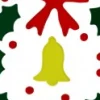 Christmas Warehouse Holly Wreath, Bell & Stars Gel Christmas Window Cling Decoration - 23Cm> Window Decals, Stencils & Stickers