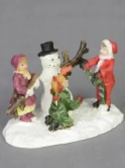 Christmas Warehouse Large Christmas Village Scene With Church, Shops & Figurines - 17 Piece><noscript><img width=