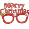 Christmas Warehouse Merry Christmas Fun Novelty Red Glitter Glasses - One Size Fits Most> General Headwear