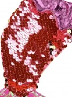 Christmas Warehouse Mini Mermaid Tail With Pink Sequins Christmas Stockings - 3 X 20Cm><noscript><img width=