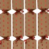 Christmas Warehouse Red Christmas Tree Design On Kraft Paper Look Bon Bons - 50 X 30Cm> Christmas Cracker Bon Bon Catering Packs (50 Per Pack)