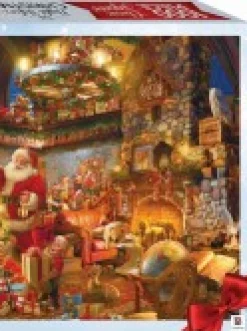 Christmas Warehouse The Night Before Christmas With Santa & Mrs Claus Jigsaw Puzzle - 1000 Pieces><noscript><img width=