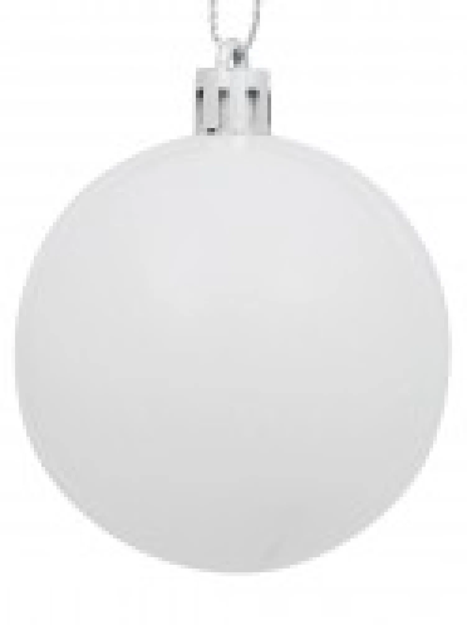 Christmas Warehouse White Gloss & Clear With White Frost Christmas Bauble Decorations - 6 X 60Mm> Bauble Packs